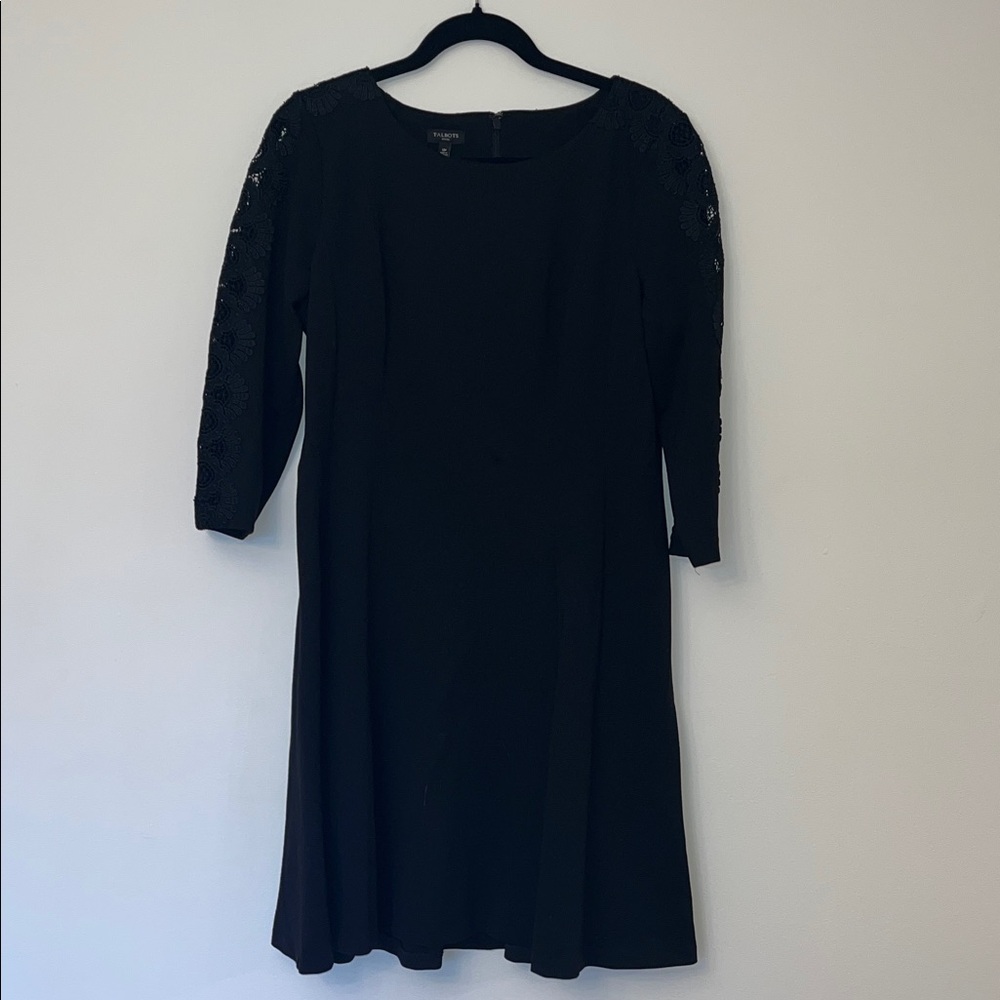 Talbots Black Long Sleeve Dress